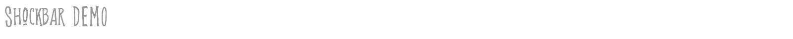 Shockbar font preview